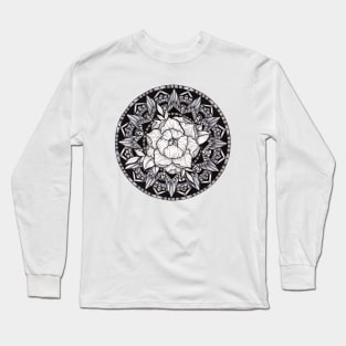 Peony Mandala Long Sleeve T-Shirt